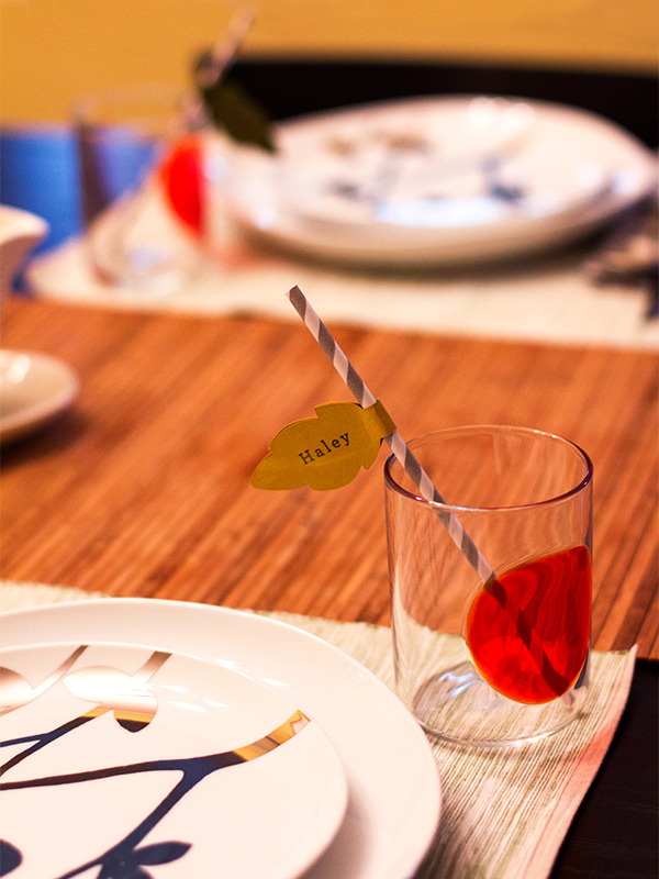 place card straws
